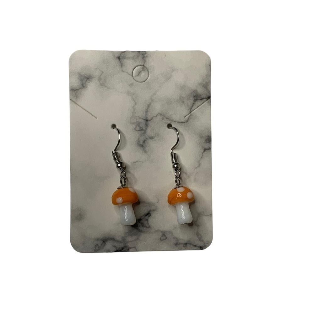 Mushroom earrings - Picture 3 of 3